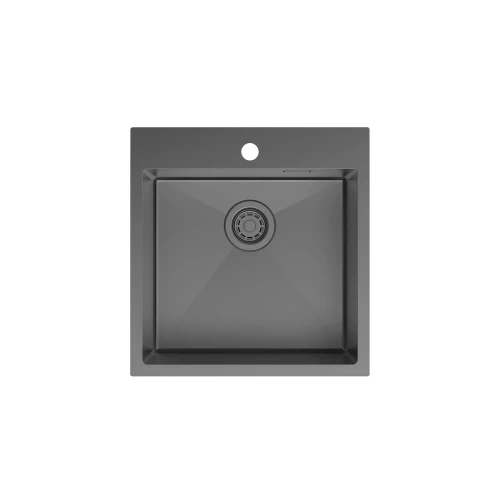 Мойка Iddis Haze нержвеющая сталь графит HAZ49GMi77 49x51 см