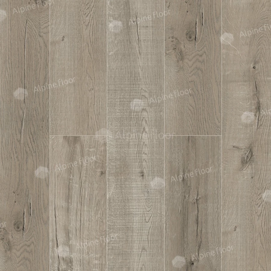 Каменный SPC ламинат Alpine Floor Real Wood синхронное тиснение Дуб Verdan ECO 2-4 43 класс 6 мм 2.23 кв.м 122х18.3 см