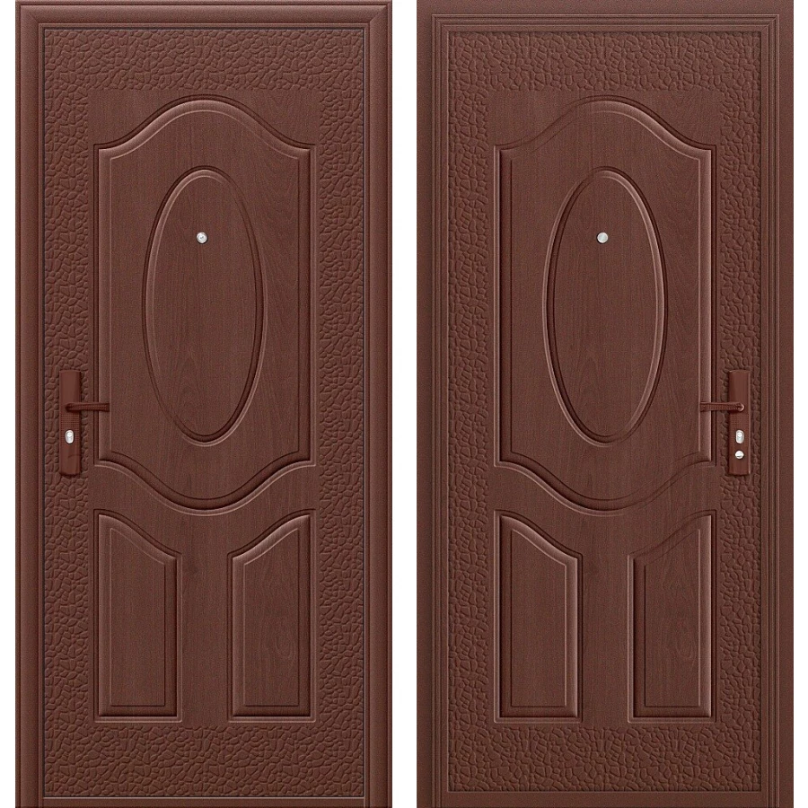 Входная дверь Bravo Е40М-1-40 205x86 Молотковая эмаль/Молотковая эмаль правое открывание