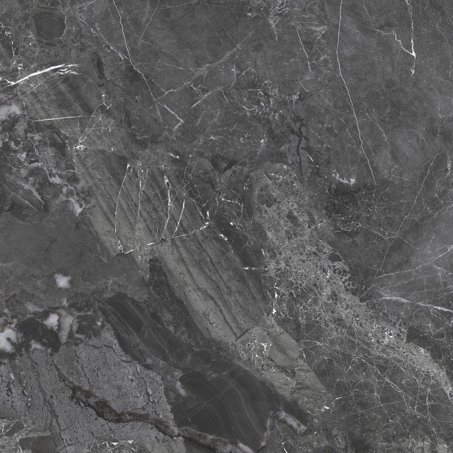 Керамогранит Delacora Greiny Dark sugar-эффект черный 6060GRY99 60х60 см