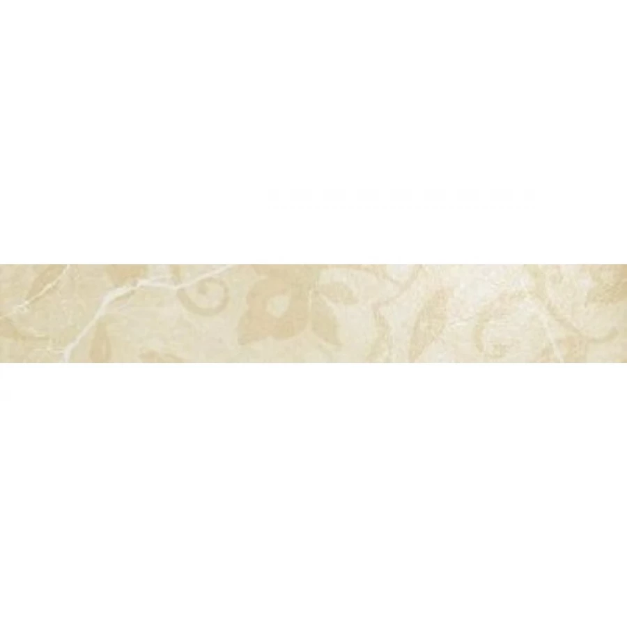 Бордюр Coliseumgres Сицилия 610090000327 Бежевая Фашиа Листья 7,2х45 см