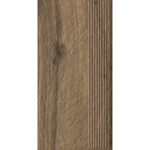 Ступень Paradyz Carrizo Wood Stopnica Prosta Struktura Mat B1a матовая коричневая 60х30 см