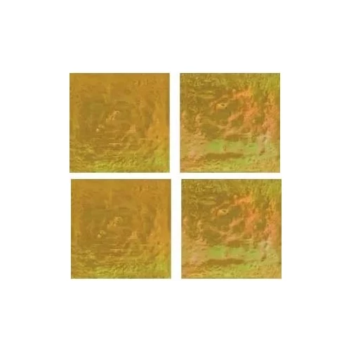 Стеклянная мозаика JNJ Mosaic Gold Link сетка 2x2 глянцевая золотая EC92 32,7х32,7 см