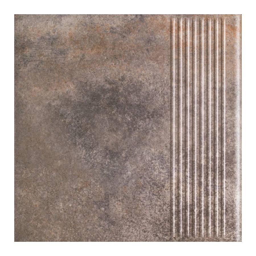 Ступень Paradyz Viano Grys Stopnica Prosta матовя серая 29,5х29,5 см