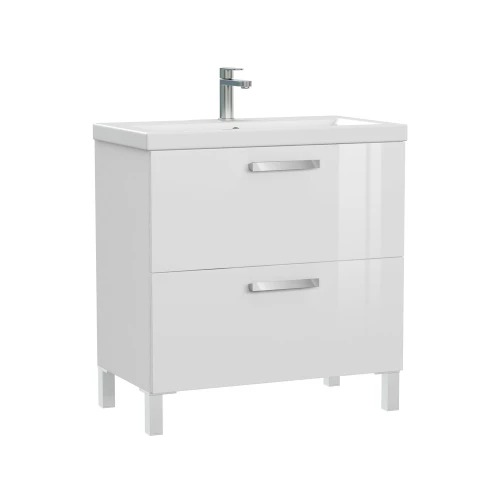 Набор тумба Cersanit Melar 80 раковина Como 80 смеситель Elio ножки для тумбы A64763