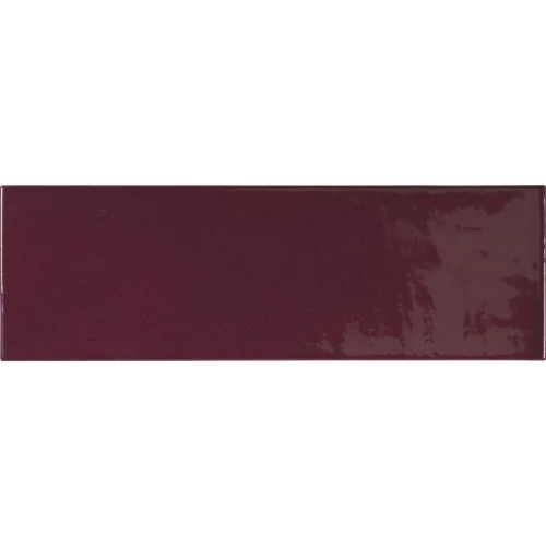 Плитка керамическая Equipe Вилледж Аубергине / Village Aubergine глянцевая бордовая 25650 20х6,5 см