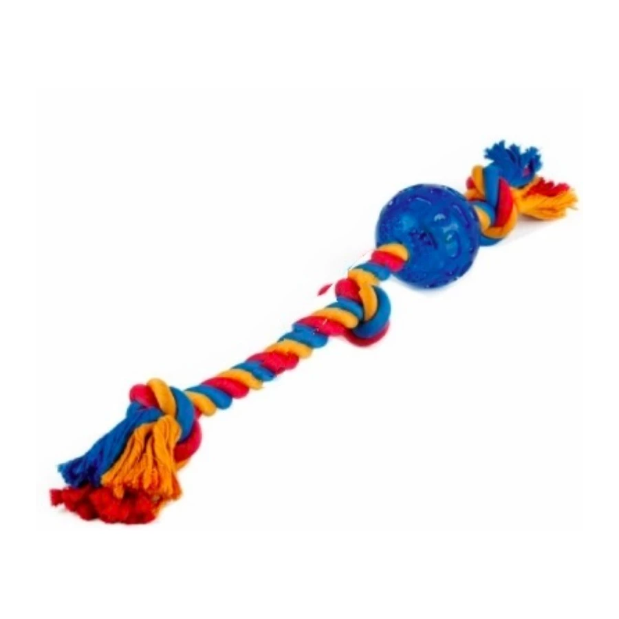 Игрушка для собак Homepet dental мяч на канате 5 см 30 см