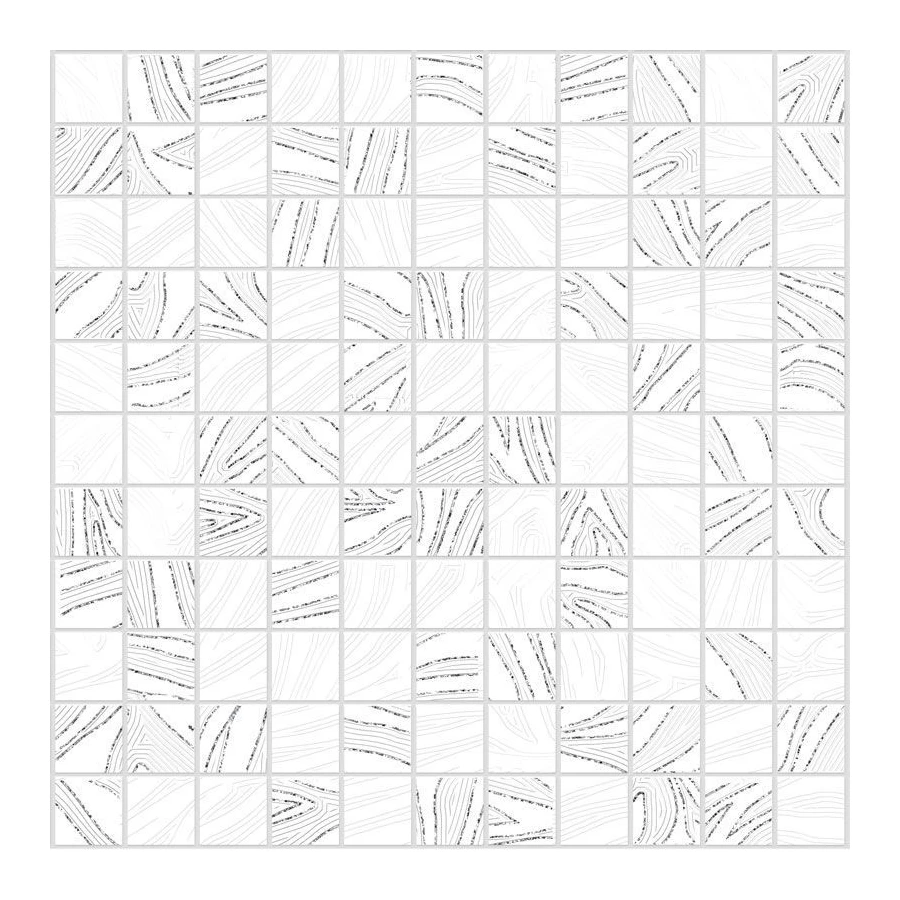 Мозаика керамическая Alma Ceramica Irma белый 30*30 см