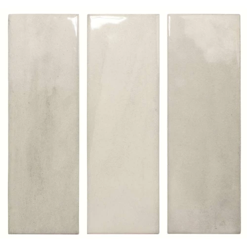 Плитка настенная DNA Tiles Calema Cloud глянцевая серая 136314 16х5,2 см