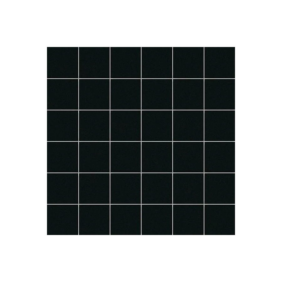 Мозаика Ce.Si. Metro Nero чип 5х5 матовая черная 5MA050050RE_32 30х30 см