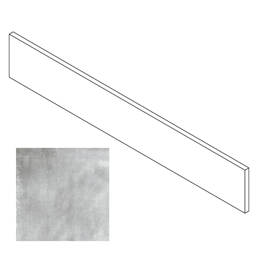 Плинтус Gresse Matera бетон серый матовый GRS06-05 60х9,5 см