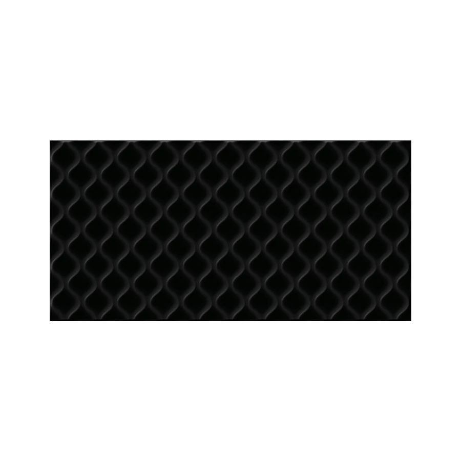 Облицовочная плитка Cersanit Deco DEL232 рельеф черный 59,8*29,8 см