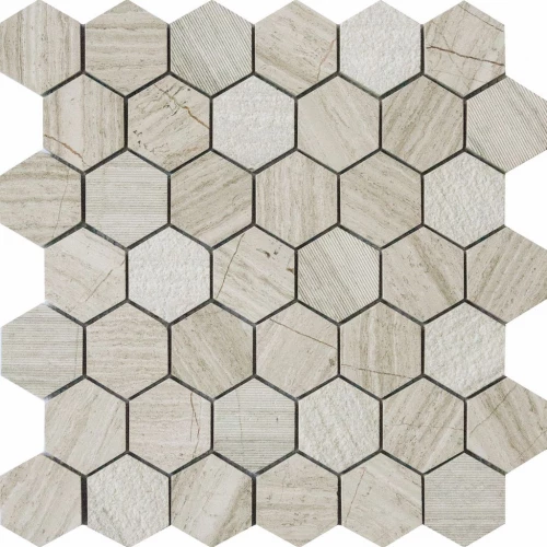 Мозаика Q-Stones Qs-Hex012-3f-48H/10 30,5*30,5 