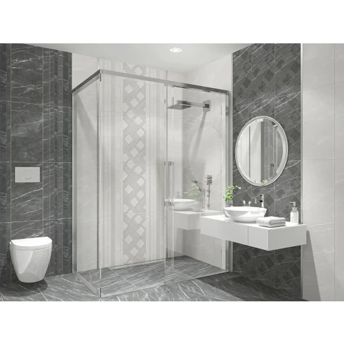 Плитка настенная Azori Hygge Grey полуматовая серая 00-00110088 63х31,5 см