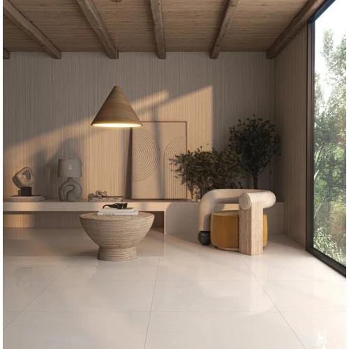 Керамогранит Meili Ceramic Marva Polish глянцевый бежевый 100х100 см