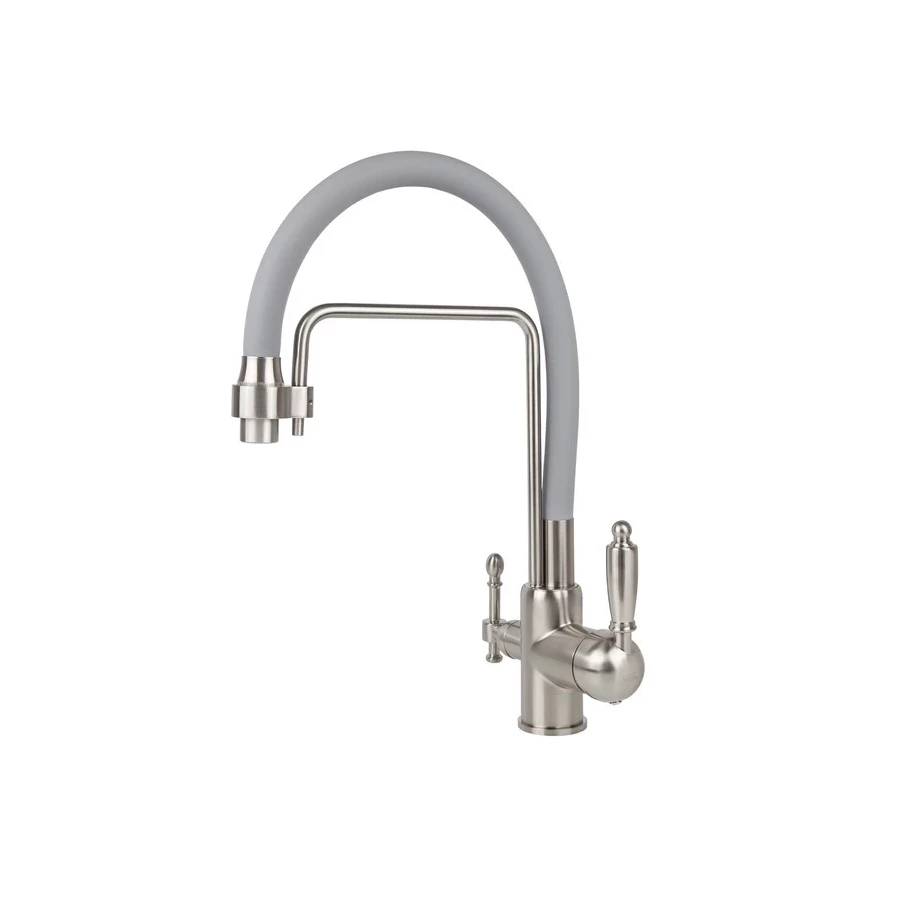 Смеситель для кухни Viko V-5618 под фильтр, серебро