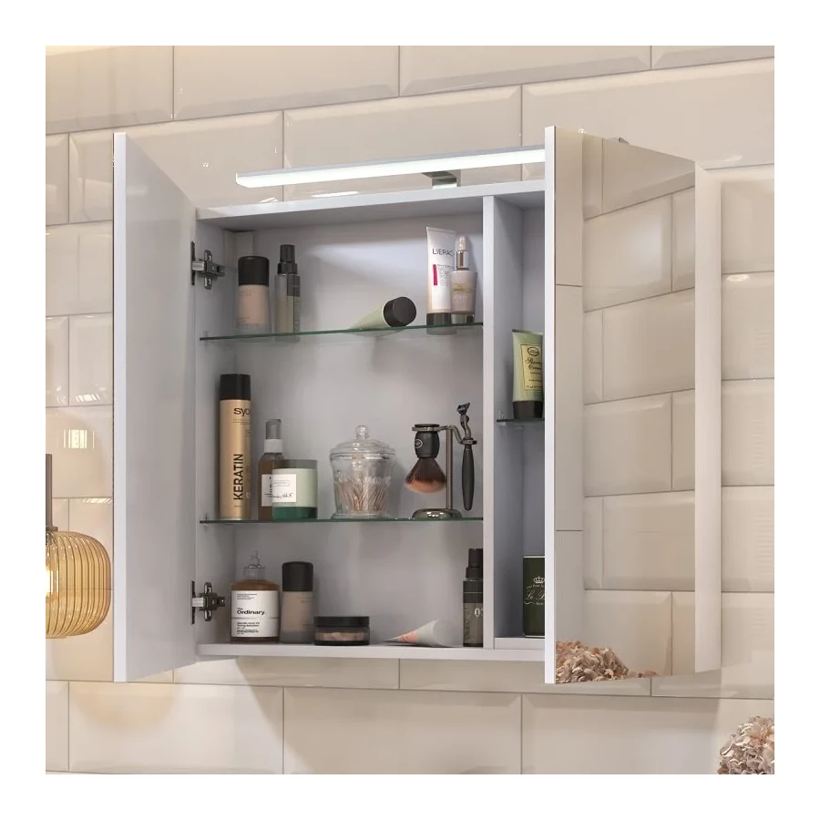 Зеркало шкаф Vigo Plaza 800 навесной со светильником zsh.PLA.80.El 80x70 см