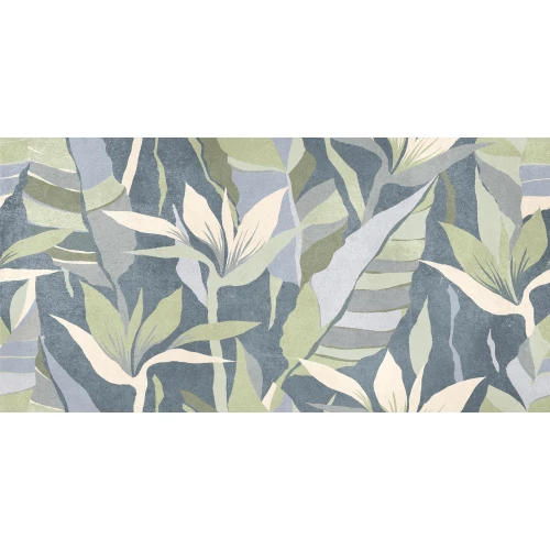 Плитка настенная Global Tile Dominica Тропики матовая синяя GT244VG 60х30 см