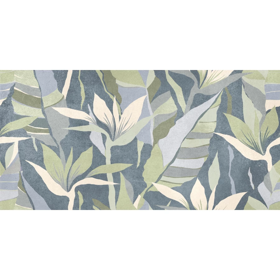Плитка настенная Global Tile Dominica Тропики матовая синяя GT244VG 60х30 см