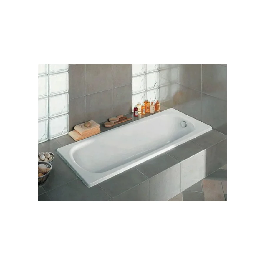 Ванна чугунная Jacob Delafon Soissons без антискользящего покрытия без отверстий для ручек без ножек белая E2921-00 170x70 см