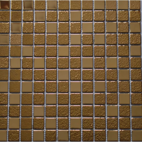 Мозаика Tonomosaic DG025-2 зеркальная из стекла, желтая, золотая 30*30 см