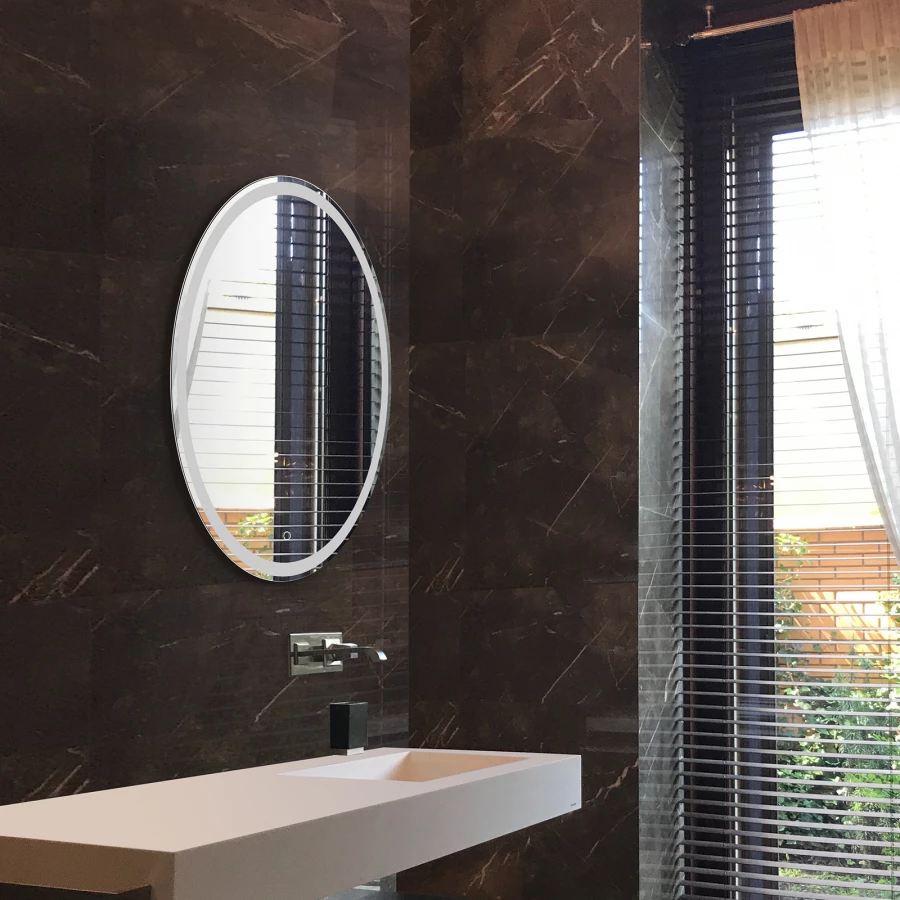 Зеркало Azario Италия led-подсветка с диммером сенсорный выключатель ФР-00000846 57х77 см