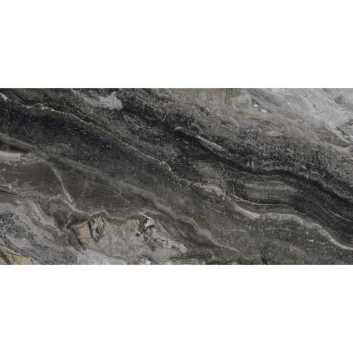 Керамогранит Fanal Orobico Black SShine 33 черный 120х60 см