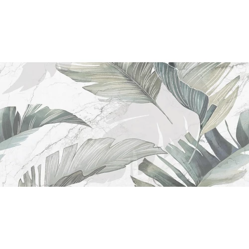 Плитка настенная Azori Saint Laurent Decor 2 матовая зеленая 00-00110092 63х31,5 см