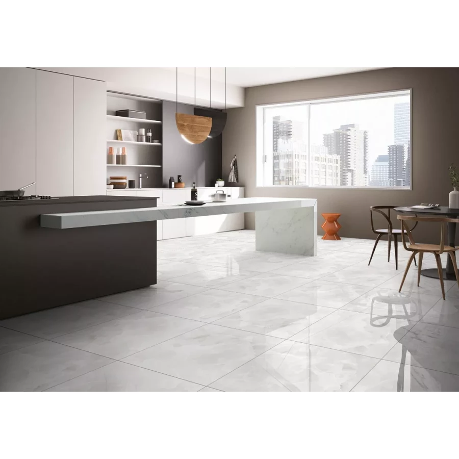 Керамогранит Art Ceramic Kinder Grey Glossy глянцевый серый 120х60 см