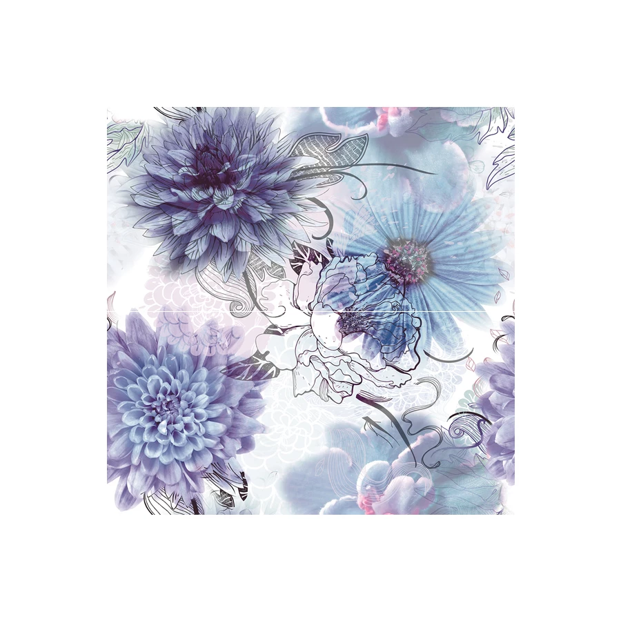 Панно Keros Ceramica Astra Frios(из 2-х плиток 50х50х1.1 см