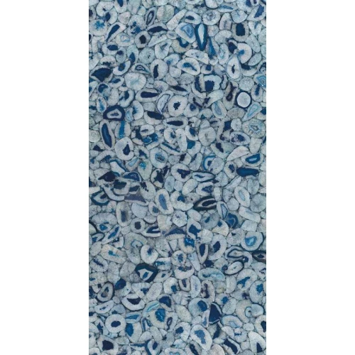 Керамогранит Ariostea Ultra Agata Blu Lucidato Shiny глянцевый синий UA6L300612 300х150 см