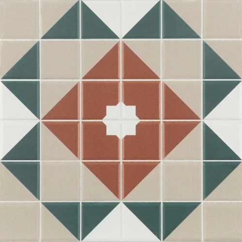 Керамогранит Dune Mintons Balmoral матовый зеленый 188703 20х20 см