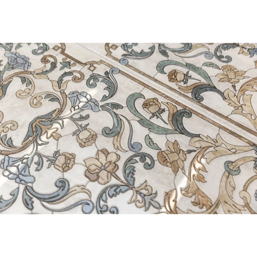 Декор Kerama Marazzi Эвора лаппатированный обрезной глянцевый бежевый HGD/A519/13000TRL 89,5x30 см