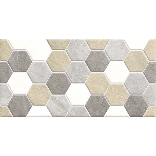 Плитка настенная ALMA Ceramica Savoy рельефная матовая многоцветная TWA3060SAV47 60х30 см