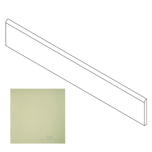 Плинтус Грани Таганая Профи с завальцовкой зеленый чай матовый GT079M 120х9,5 см