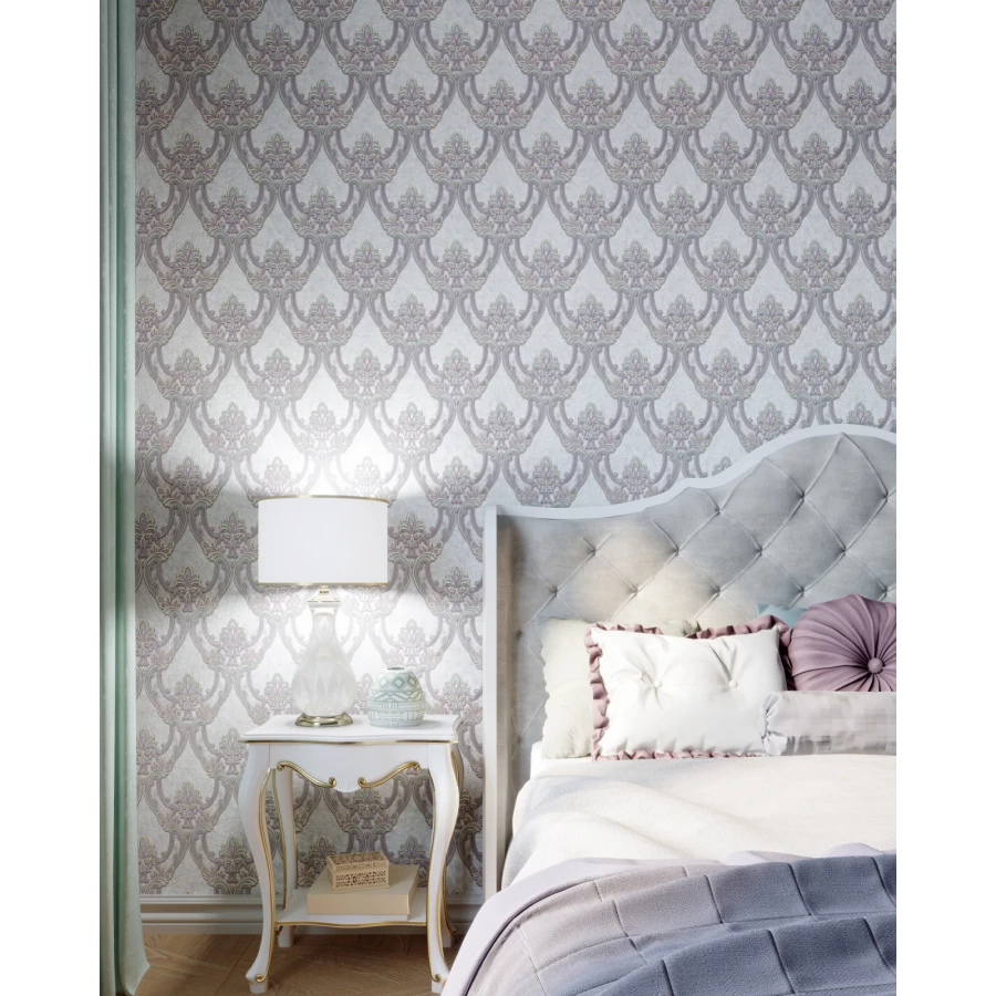 Обои флизелиновые Palitra Life Verona серые PL71608-16 1,06х10,05 м