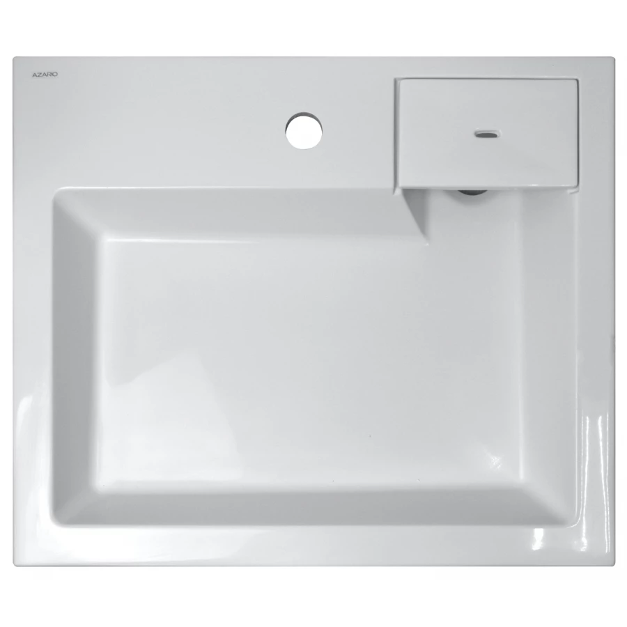 Раковина подвесная Azario Etna литьевой мрамор белая CS00078303 60х50х11 см