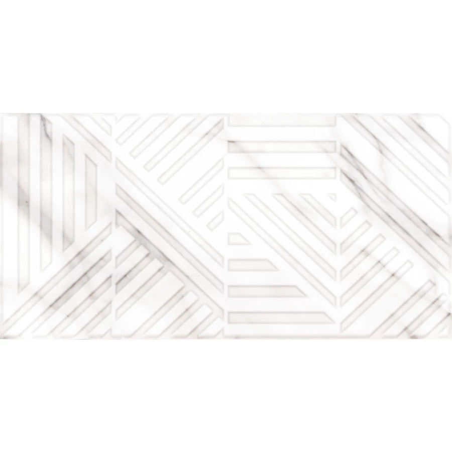 Плитка настенная Cersanit Moonlight белый рельеф A17573 59,8х29,8 см