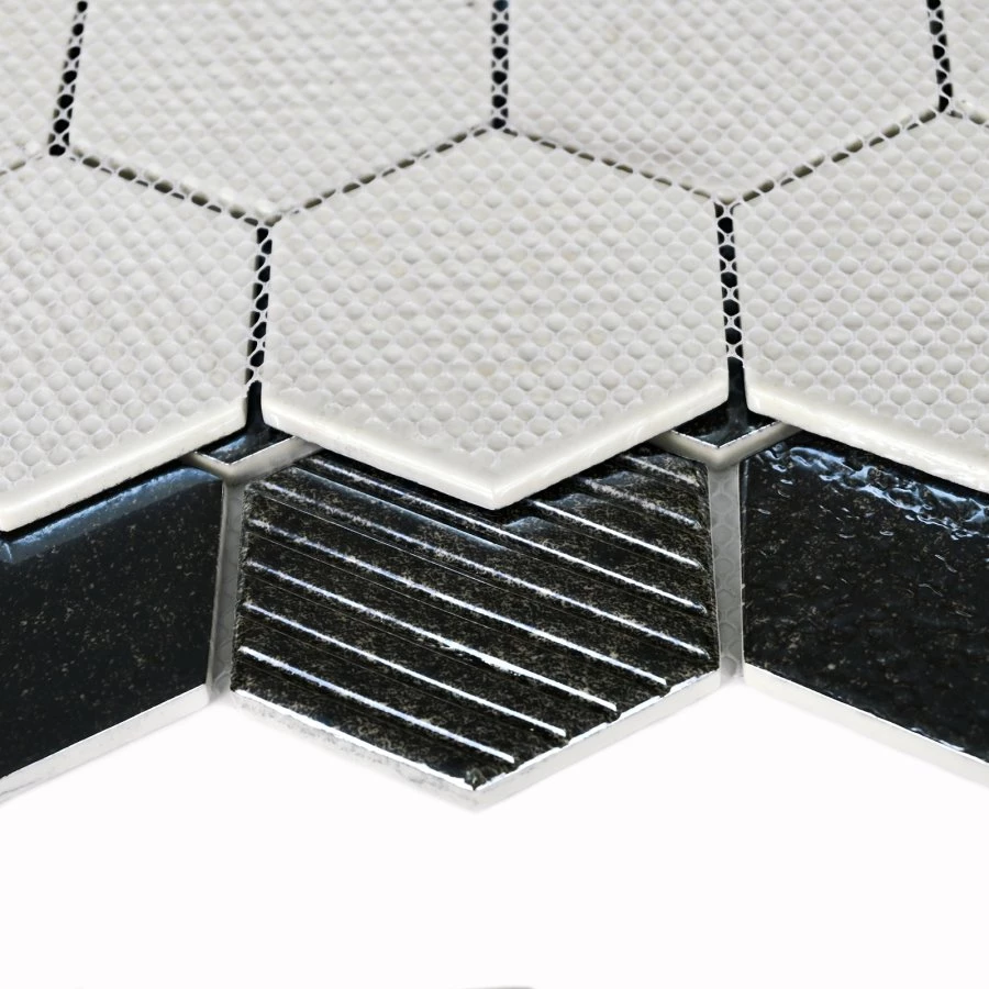 Мозаика Bonaparte Стеклянная мозаика Saba Iron 73х73 глянцевая графитовая 30,4х26,4 см