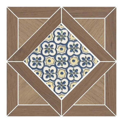 Керамогранит Kerama Marazzi Флорентина Декор матовый коричневый ID131 20х20 см