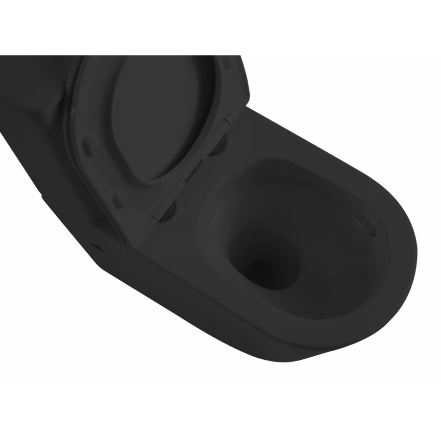 Унитаз Abber Bequem компакт черный матовый безободковый AC1112TMB