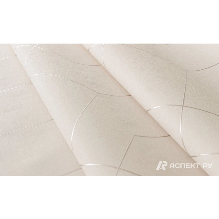 Обои флизелиновые Аспект Deluxe Мейсон бежевые 70527-12 1,06х10,05 м