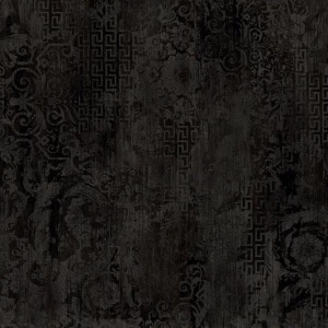 Керамогранит Versace Eterno Carbon Patchwork матовый черный 263030 80x80 см