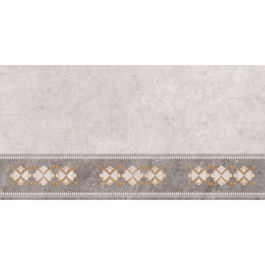 Плитка настенная Тянь Шань Ирида Декор светло-серый 1,44 м2 TP3688H 60х30 см