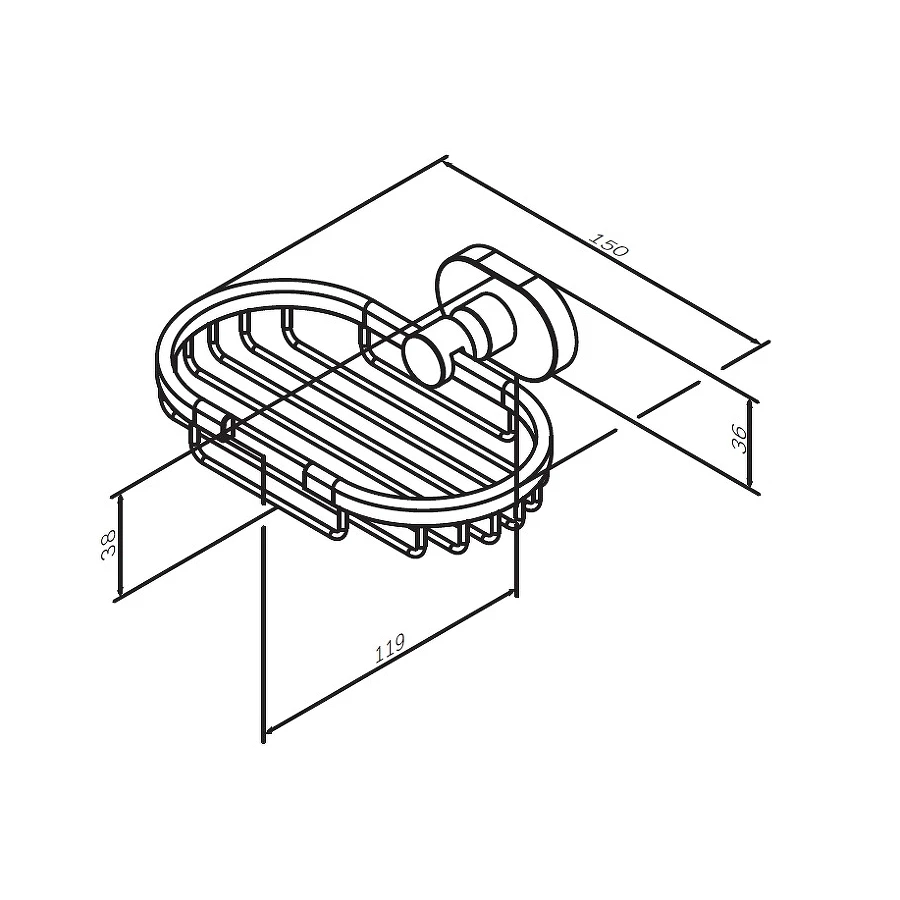 Мыльница-решетка Am Pm Sense L A7434600