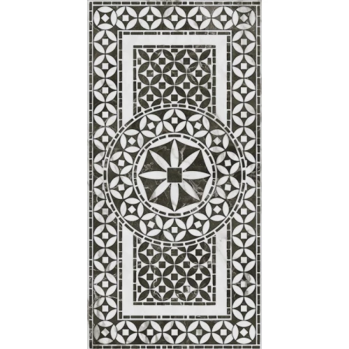 Плитка настенная Kerama Marazzi Коррер 1 Декор глянцевый черный VT\A637\11000R 60х30 см