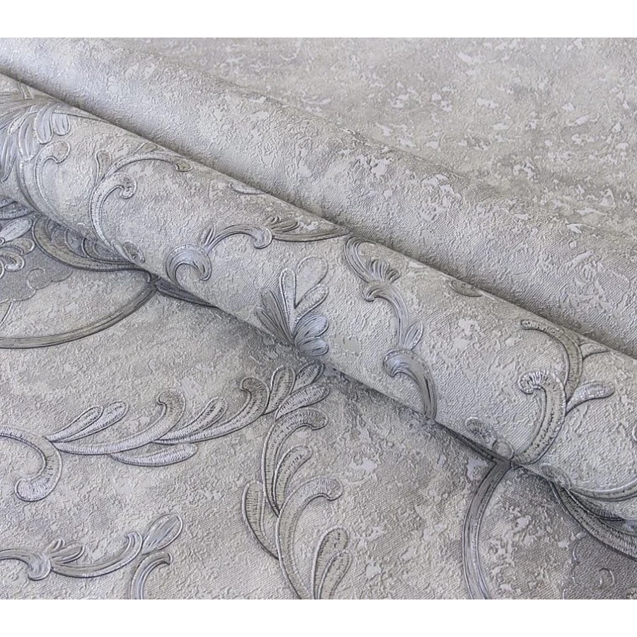 Обои флизелиновые Аспект Deluxe Рафаэль белые 70427-14 1,06х10,05 м