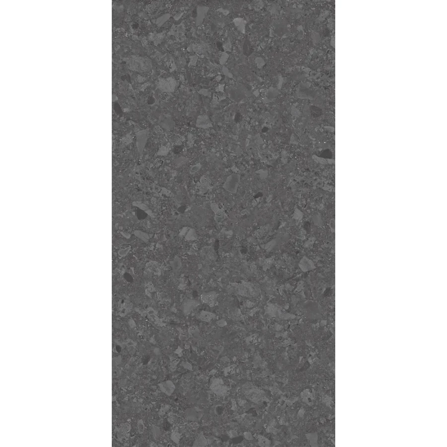 Керамогранит Eurotile Ceramica Stone Dark Grey матовый темно-серый 469 ITO3GY 120х60 см