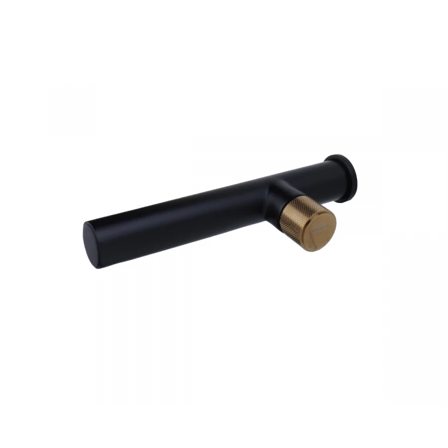 Смеситель настенный Bronze de Luxe Avangarde 2021MH черный, розовое золото