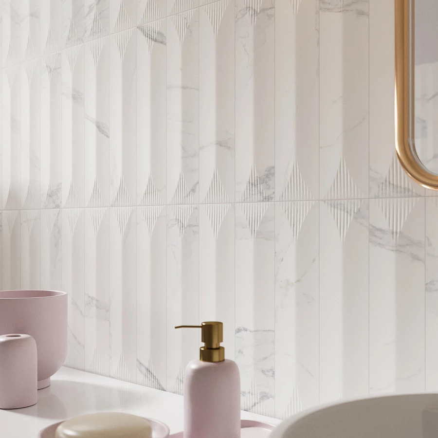 Керамическая плитка Vilar Albaro Calacata liso mate 30х7,5 см